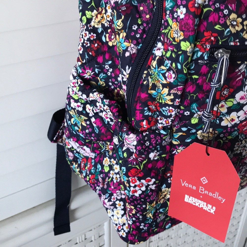 Vera Bradley Itsy Ditsy Backpack NWT Small Floral Bag - Picture 5 of 8